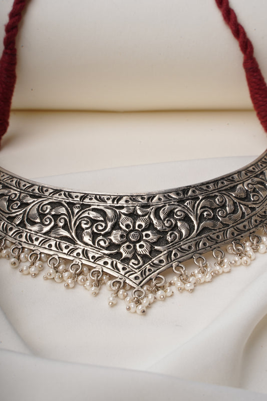 925 Silver Choker| Noor Chitai Silver Choker