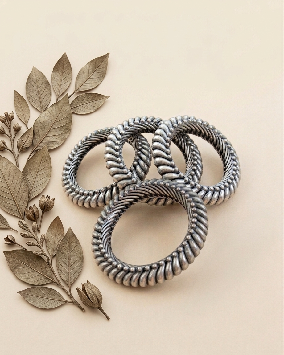 Anokhi Heritage Heirloom Silver Sutlada Bangle
