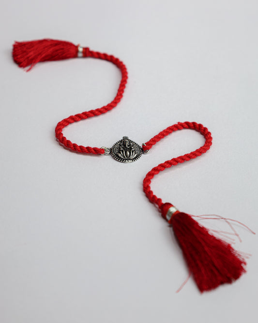 925 Silver Rakhi| Shree Ganesha Silver Rakhi