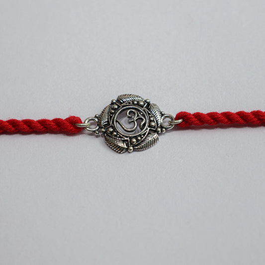 925 Silver Rakhi| Silver Omkar Mandala Rakhi