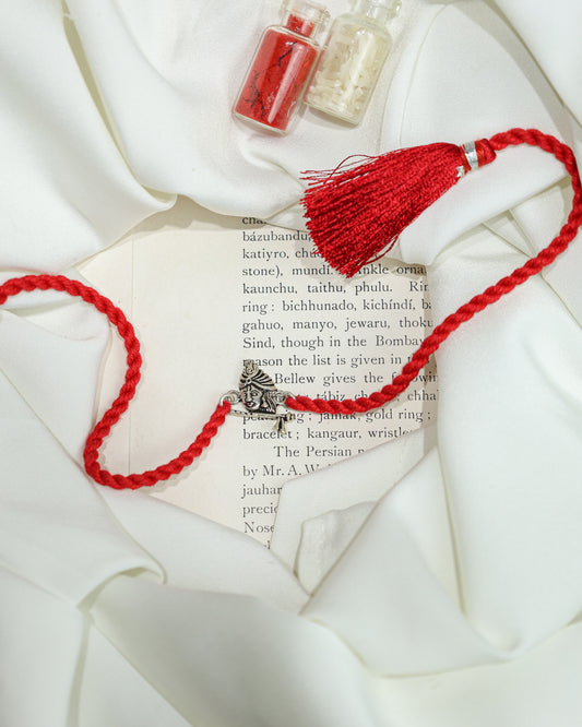 925 Silver Rakhi| Silver Divine Krishna Rakhi