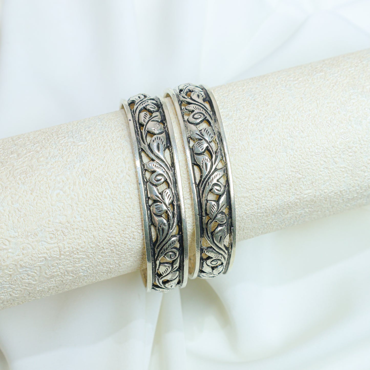 925 Silver Bangles| Noor Chitai Silver Statement Bangle