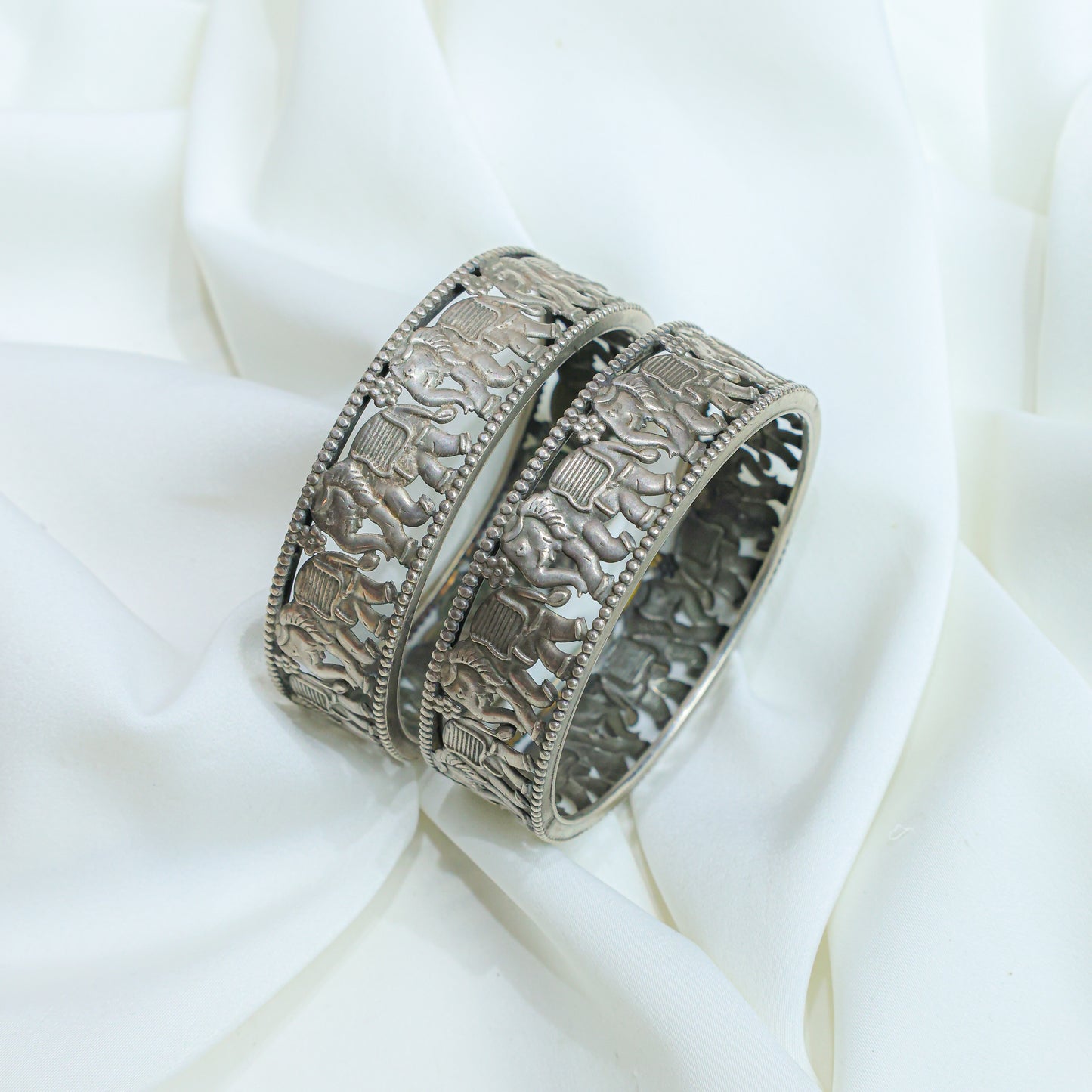 925 Silver Bangles| Ditya Silver Gajraj Bangles ( Single Piece)