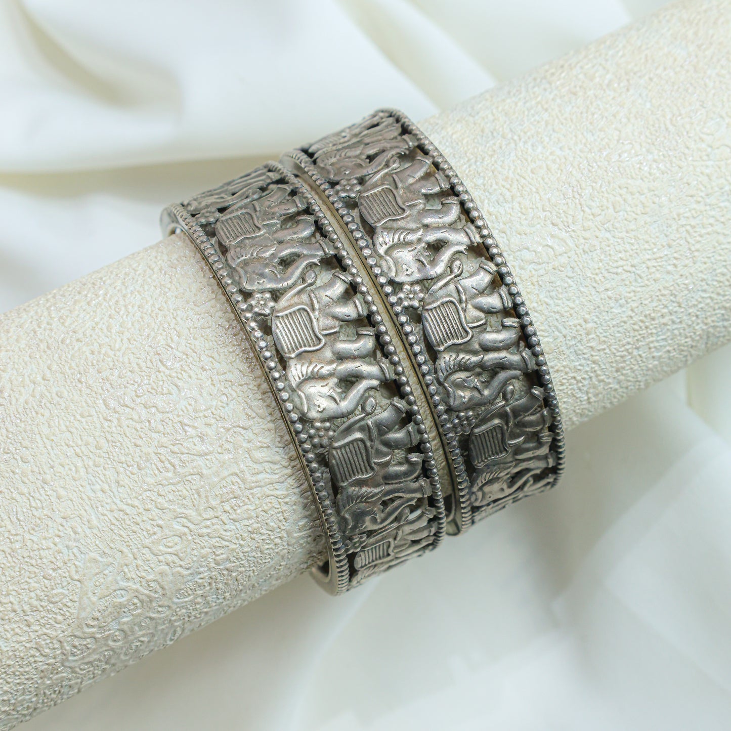 925 Silver Bangles| Ditya Silver Gajraj Bangles ( Single Piece)