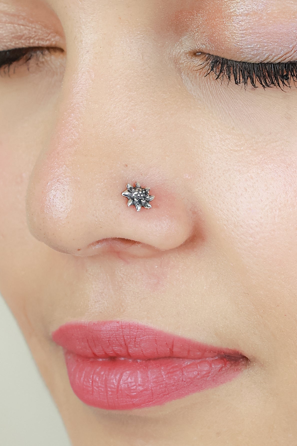 925 Silver Nosepin| Nazakat Sunflower Silver Nosepin