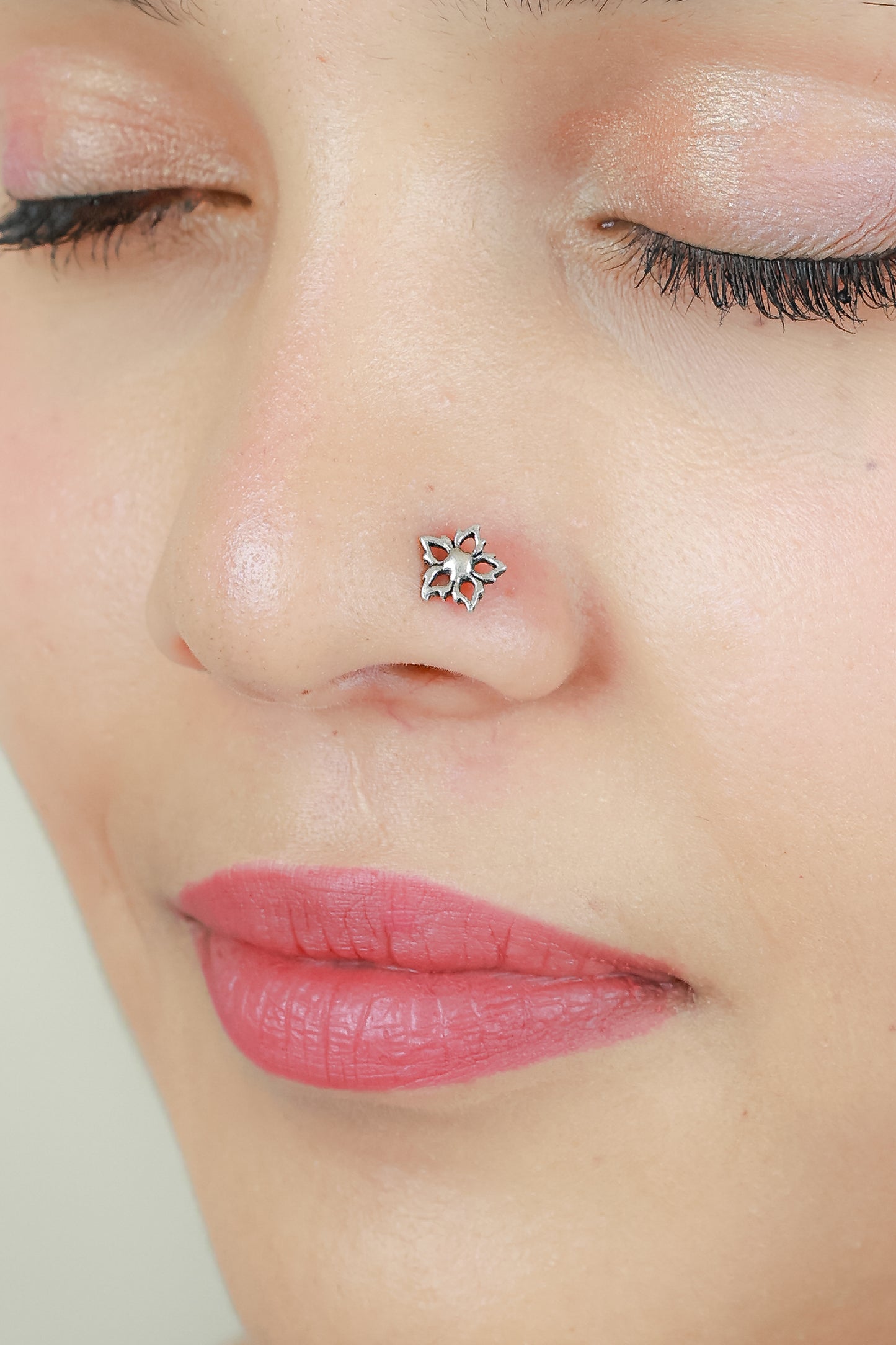 925 Silver Nosepin| Nazakat Floral Silver Nosepin
