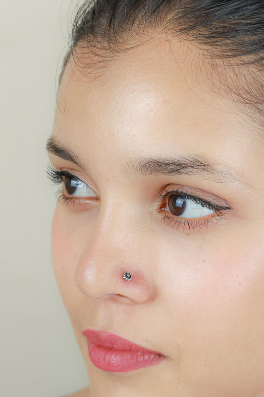 925 Silver Nosepin| Nazakat Turtoise Silver Nosepin