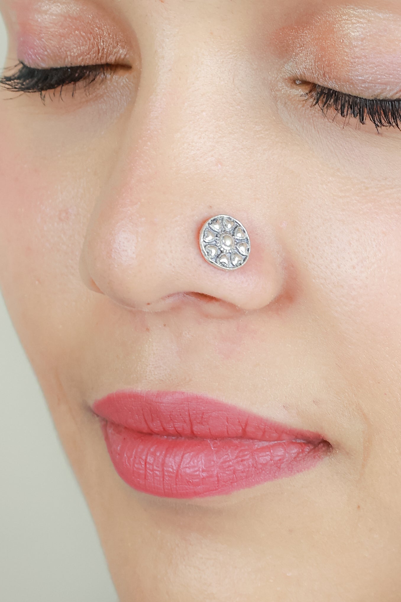925 Silver Nosepin| Nazakat Daisy Silver Nosepin