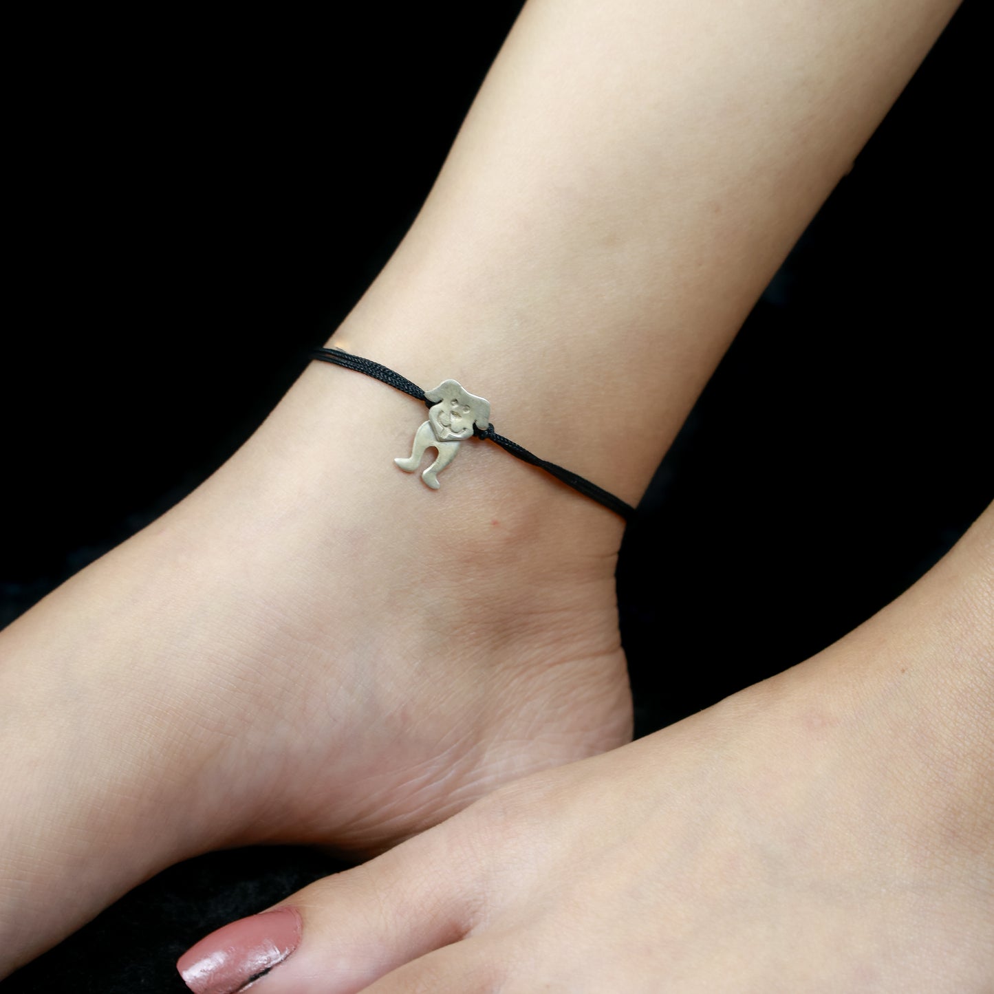 925 Silver Anklet| Nazakat Little Puppy Silver Anklet