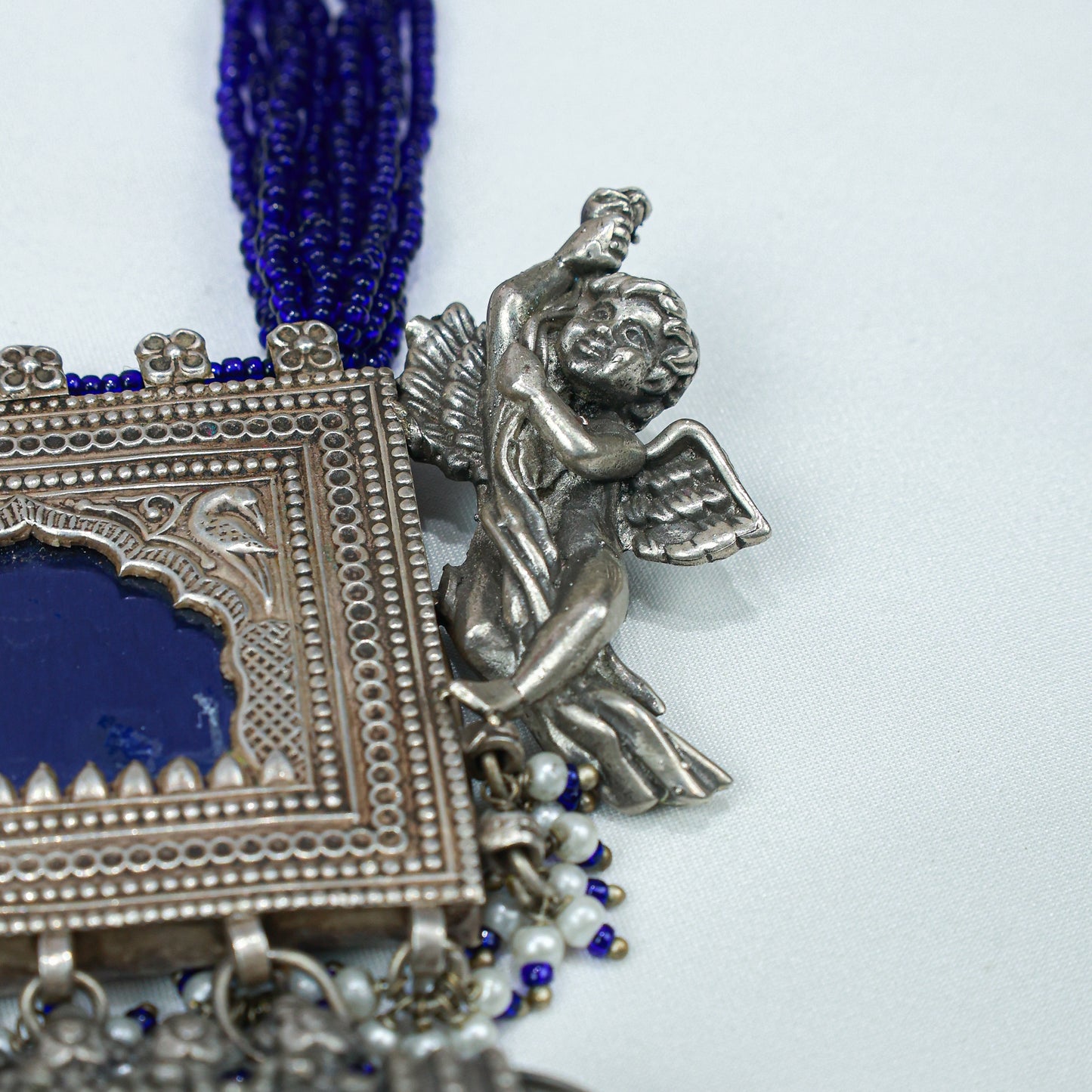 925 Silver Necklace| Anokhi Jharoka Inspired Silver Fusion Necklace