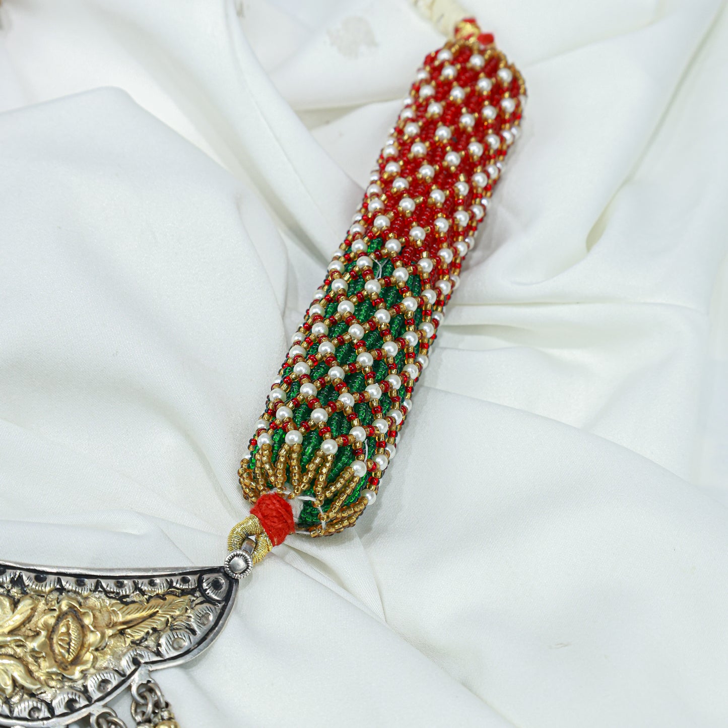 Anokhi Dual Tone Rangoli Rajputi 925 Silver Arad Necklace