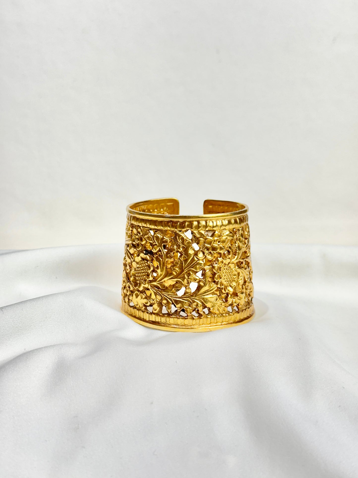 925 Silver Bangle| Gold Polished 925 Sterling Silver Cuff