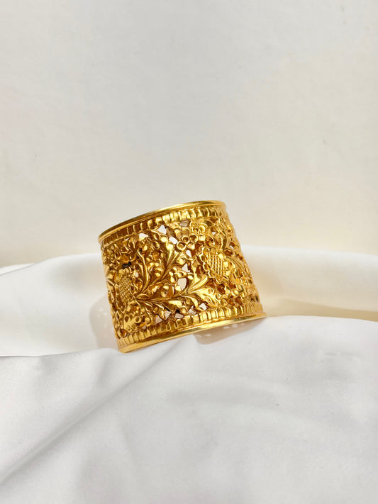 925 Silver Bangle| Gold Polished 925 Sterling Silver Cuff