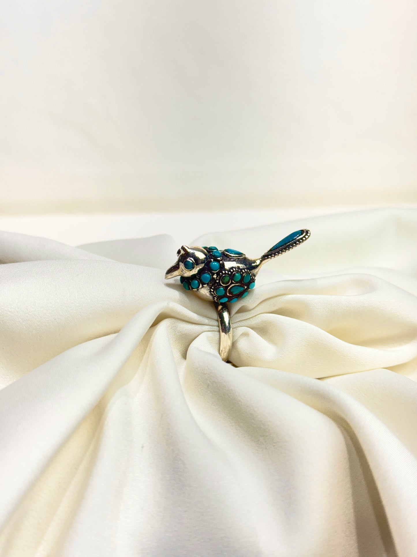 925 Silver Ring| Anokhi Tibetan Turquoise Silver Panchi Ring