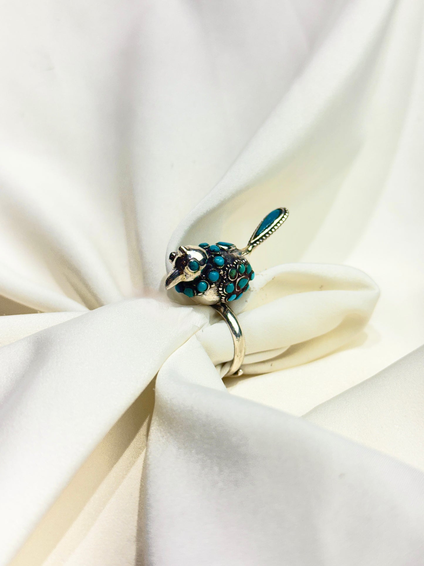 925 Silver Ring| Anokhi Tibetan Turquoise Silver Panchi Ring