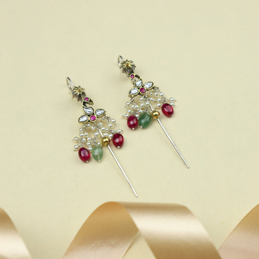 Anokhi Fusion Kundan Bird Motif Ear Pin