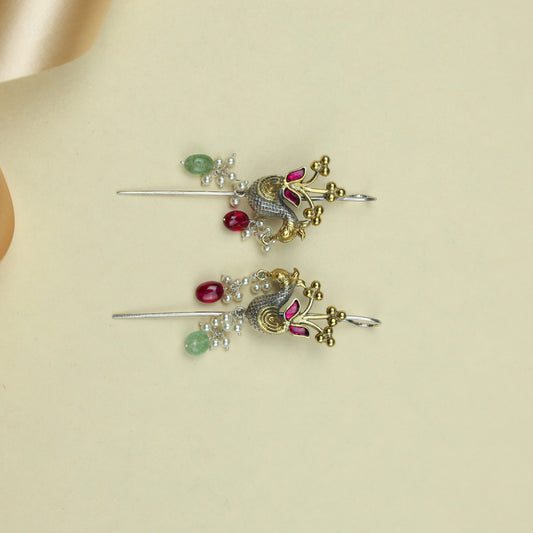 Anokhi Fusion Peocok Motif Ear Pin