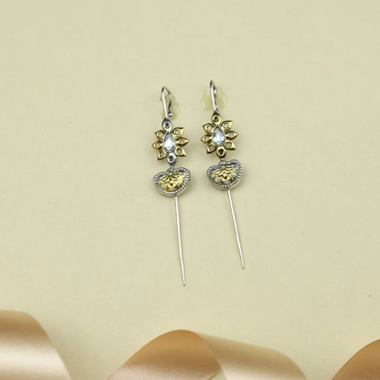 Anokhi Fusion Kundan Flower Motif Ear Pin