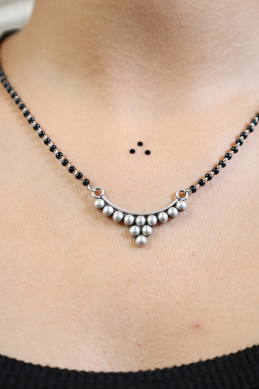 Maharastrian Peshwai Motif Mangalsutra– 92.5 Silver