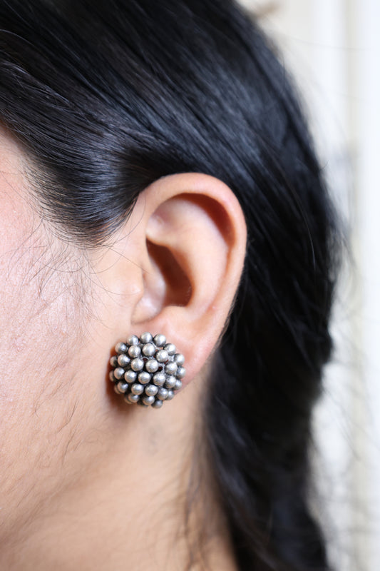 Tridha Silver Kolhapuri Necklace Set