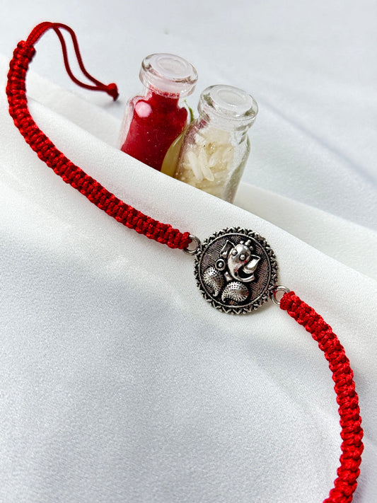 925 Silver Rakhi| 92.5 Silver Vinayak Rakhi