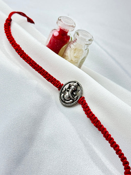 925 Silver Rakhi| Silver Siddhi Vinayak Rakhi