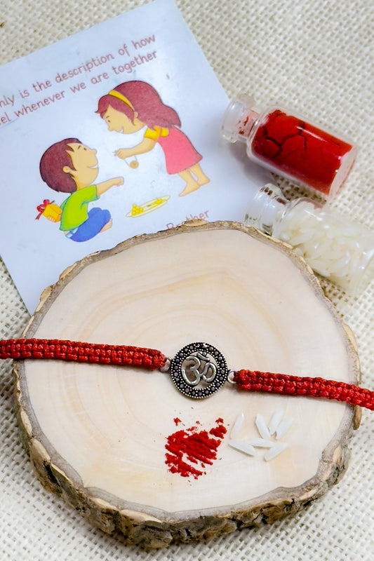 925 Silver Rakhi| 92.5 Silver Om Divine Rakhi