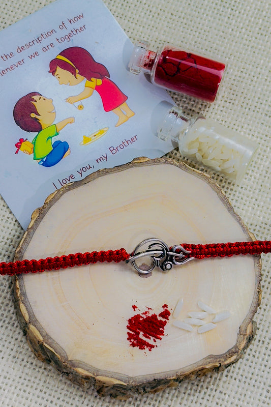 925 Silver Rakhi| Silver Trishul Om Rakhi