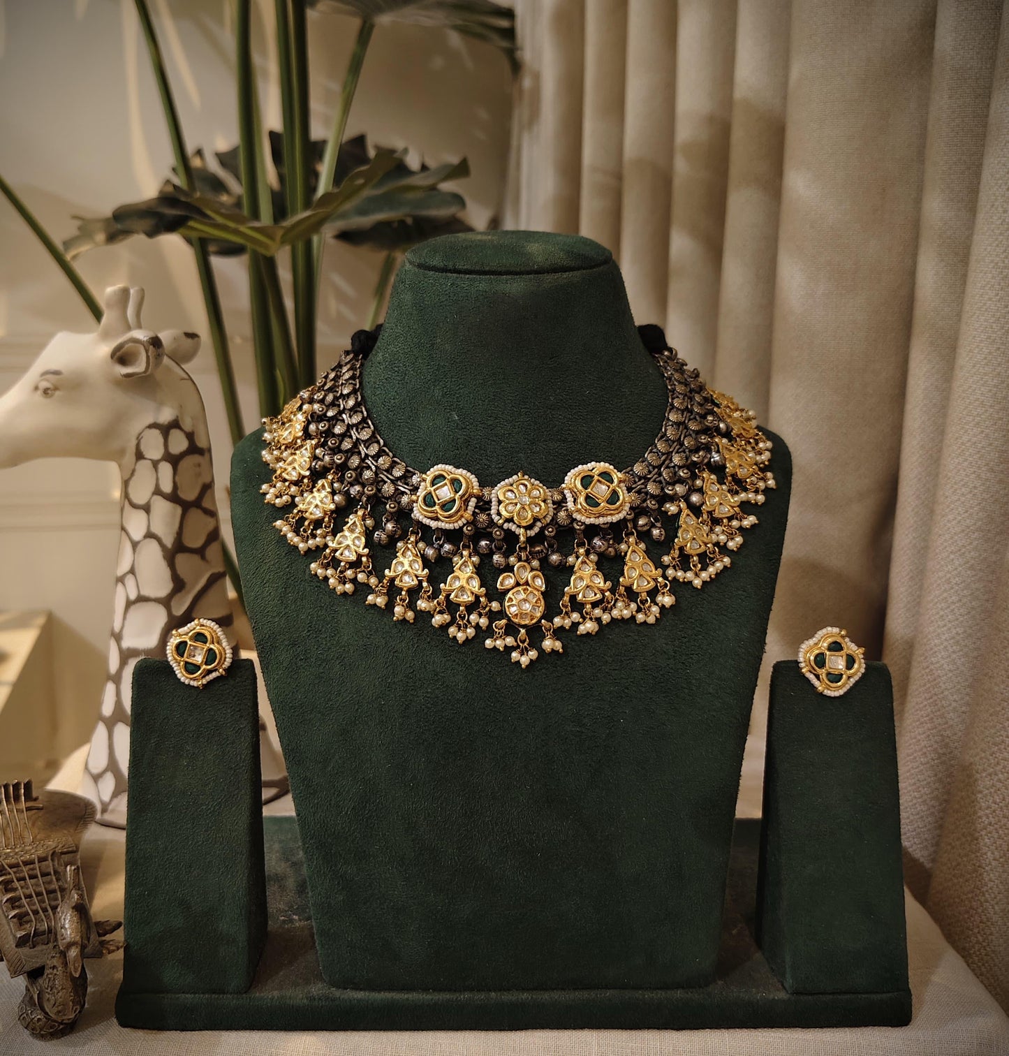 Tribal Tales Rajasthan Royal Kundan Bridal Choker Set