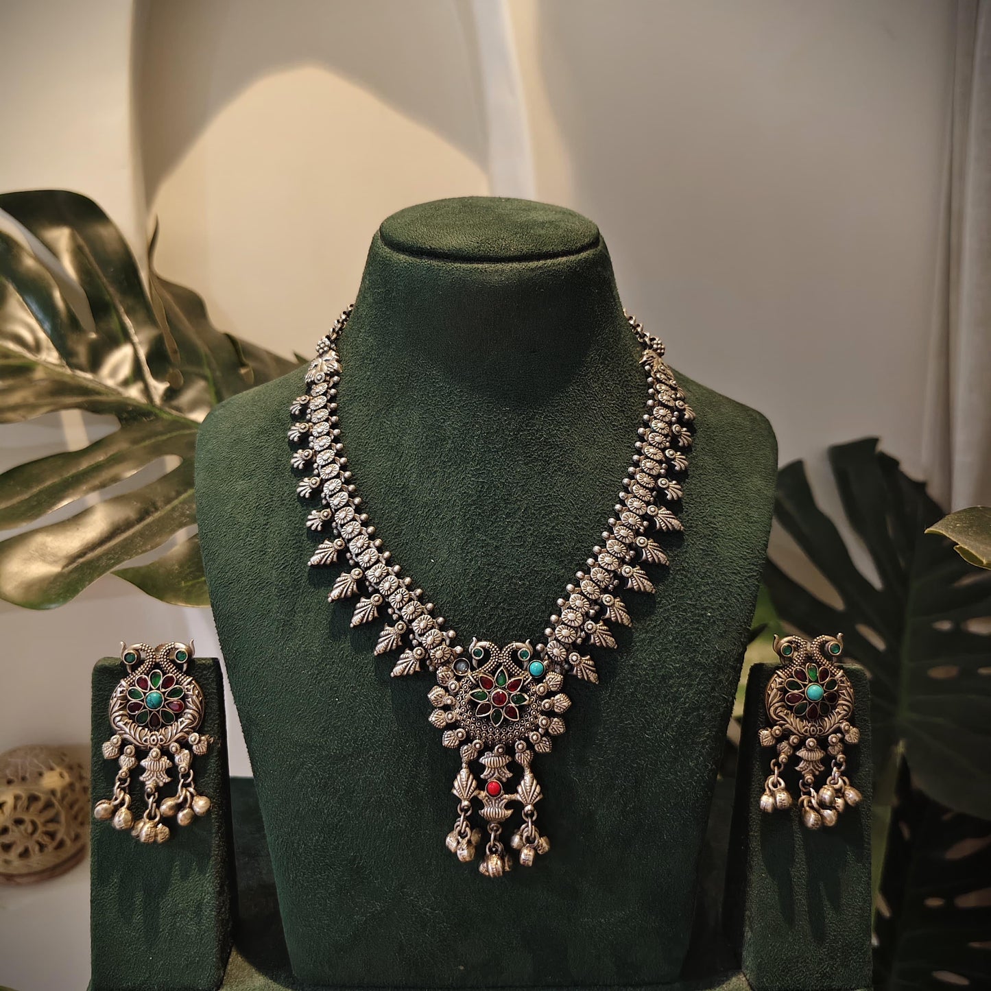 Tribal Tales Kolhapuri Stone Embedded Neckpiece