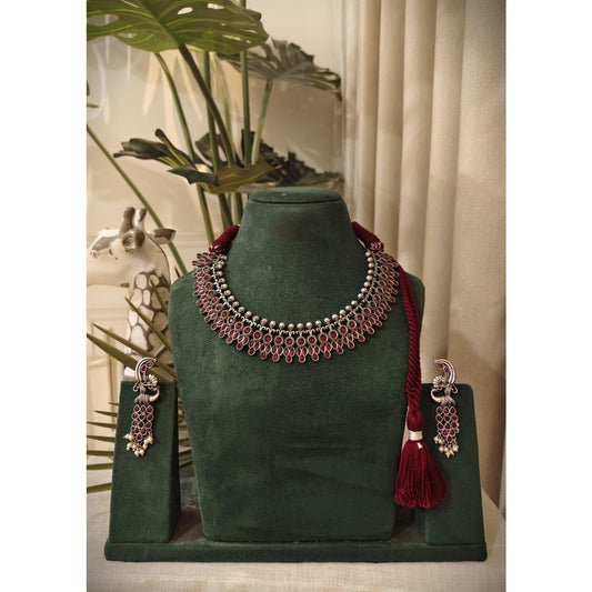 Tribal Tales Designer Stone Embedded Neckpiece