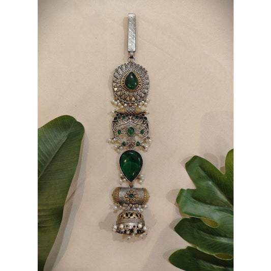 Tribal Tales Stone Embedded Long Dual Tone Chaabi Guchha