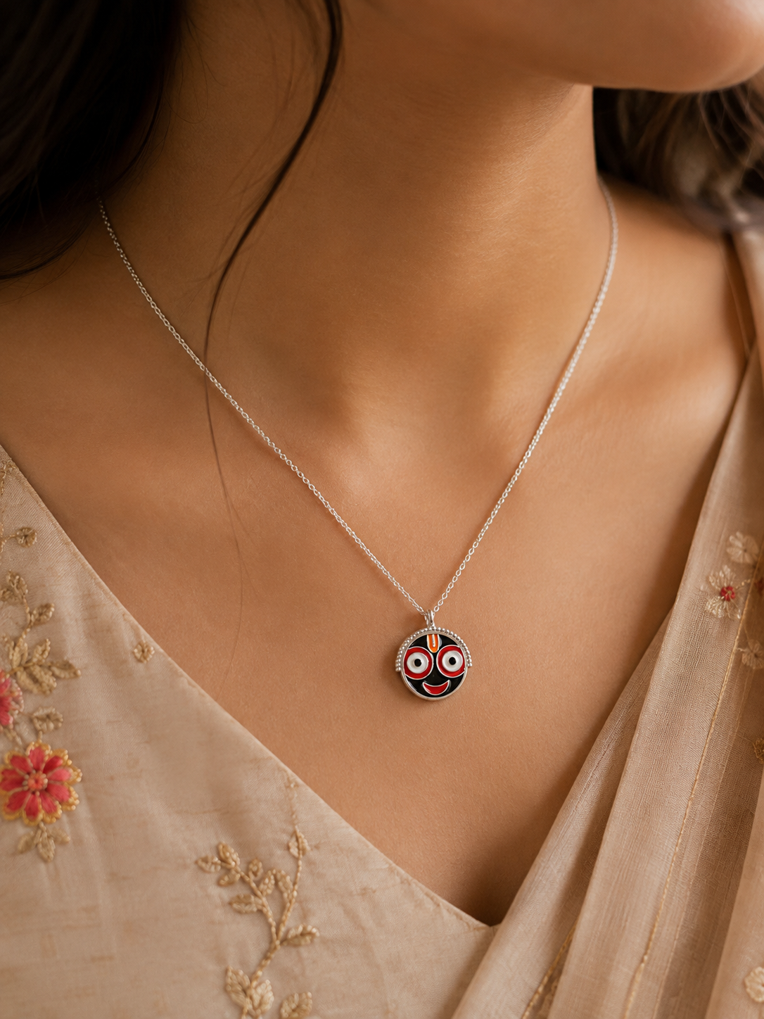 Jagannath Chakanayan Silver Pendant