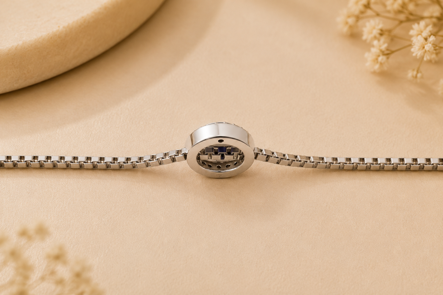 Nazakat Evil Eye Anklet Chain | 925 Silver | Single Piece