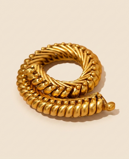 Anokhi Heritage Heirloom Silver Sutlada Bangle in Gold Plating