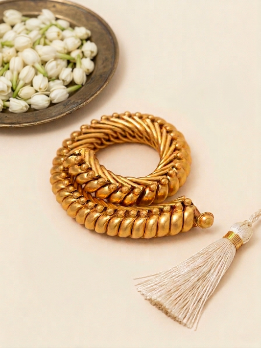 Anokhi Heritage Heirloom Silver Sutlada Bangle in Gold Plating