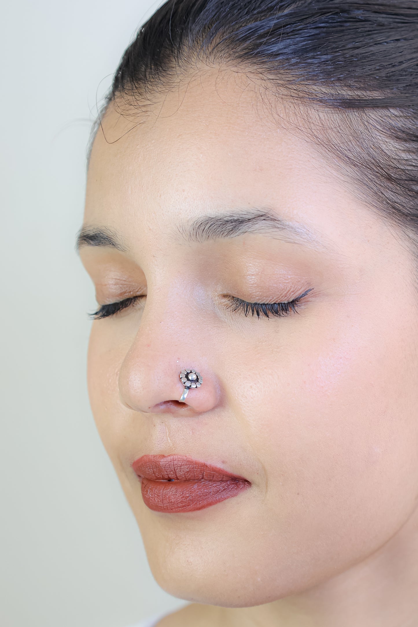 925 Silver Nosepin| Nazakat Little Phool ( Clip-on)