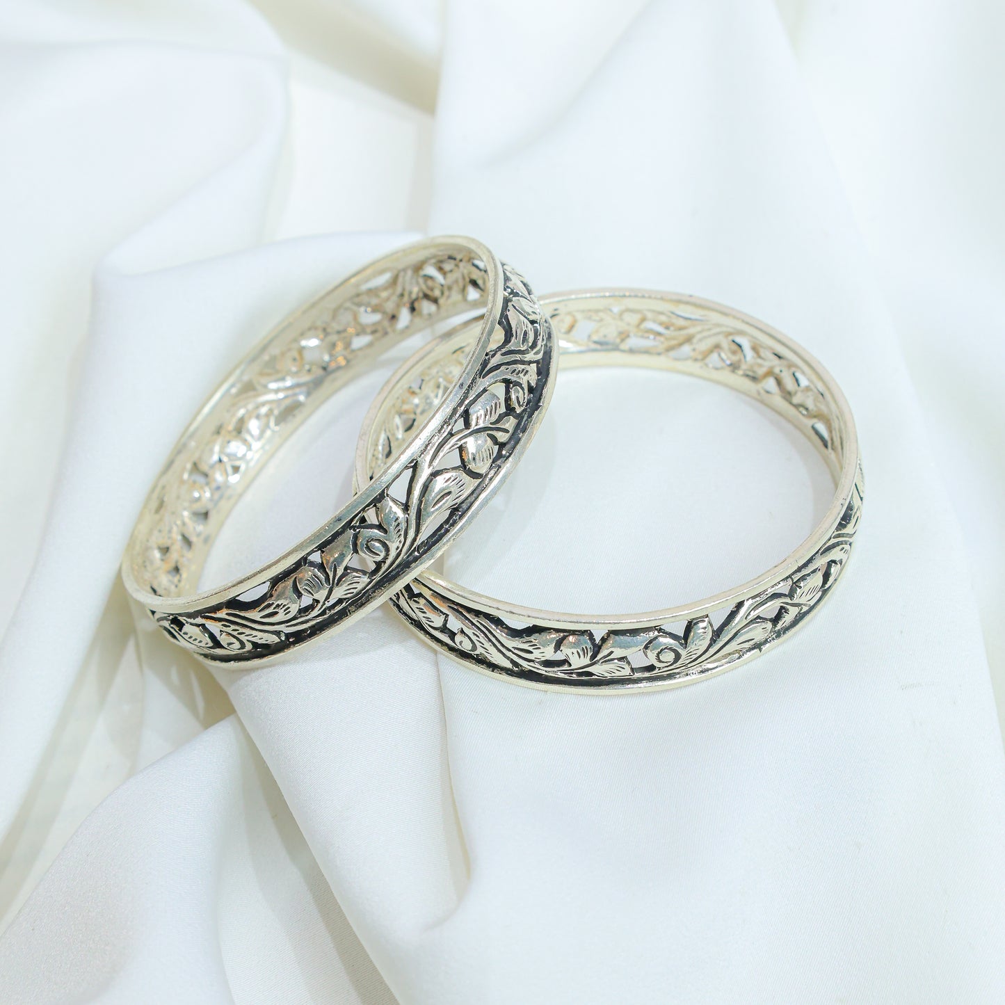 925 Silver Bangles| Noor Chitai Silver Statement Bangle
