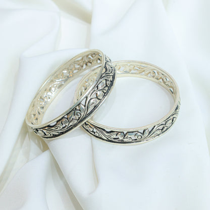 925 Silver Bangles| Noor Chitai Silver Statement Bangle