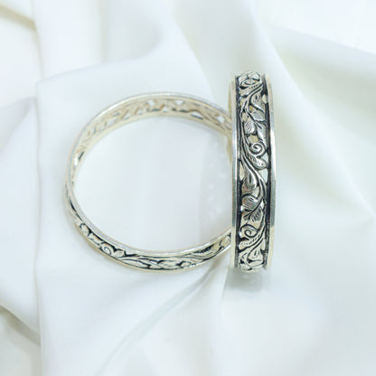 925 Silver Bangles| Noor Chitai Silver Statement Bangle