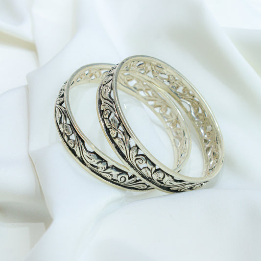925 Silver Bangles| Noor Chitai Silver Statement Bangle