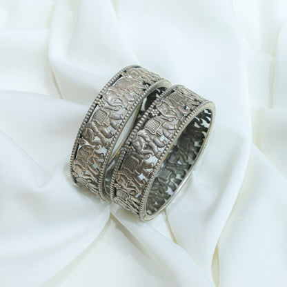 925 Silver Bangles| Ditya Silver Gajraj  Bangles ( Single Piece)