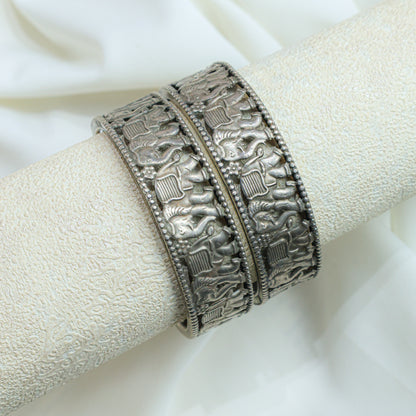 925 Silver Bangles| Ditya Silver Gajraj  Bangles ( Single Piece)