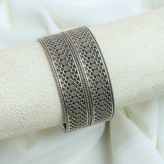 925 Silver Bangles| Ditya Fine Silver Jali Work Bangles( Single Pieces)