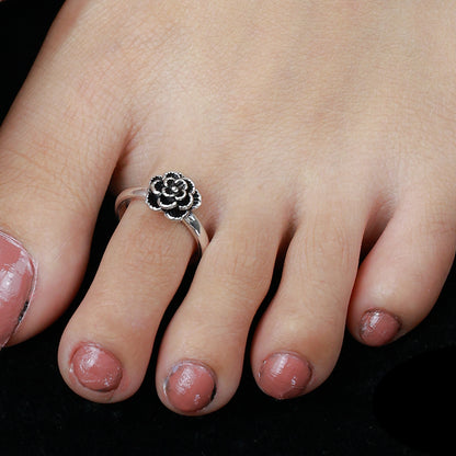 Ditya Phool Slver Toe-Ring( Pair)