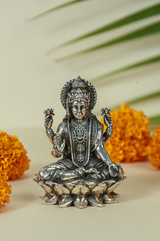 Silver Laxmi Idol