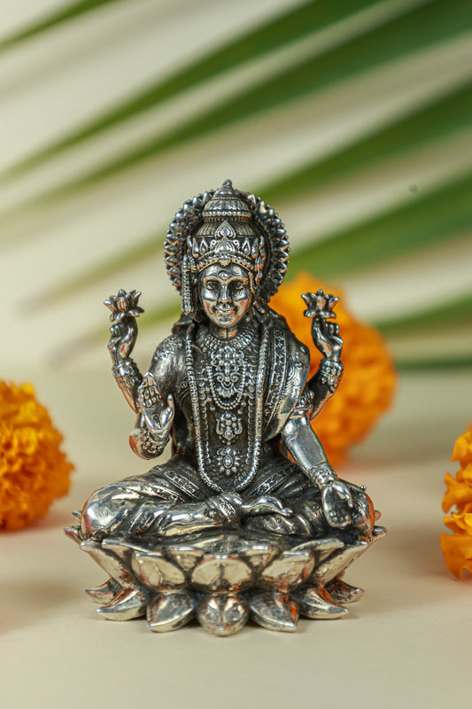 Silver Laxmi Idol