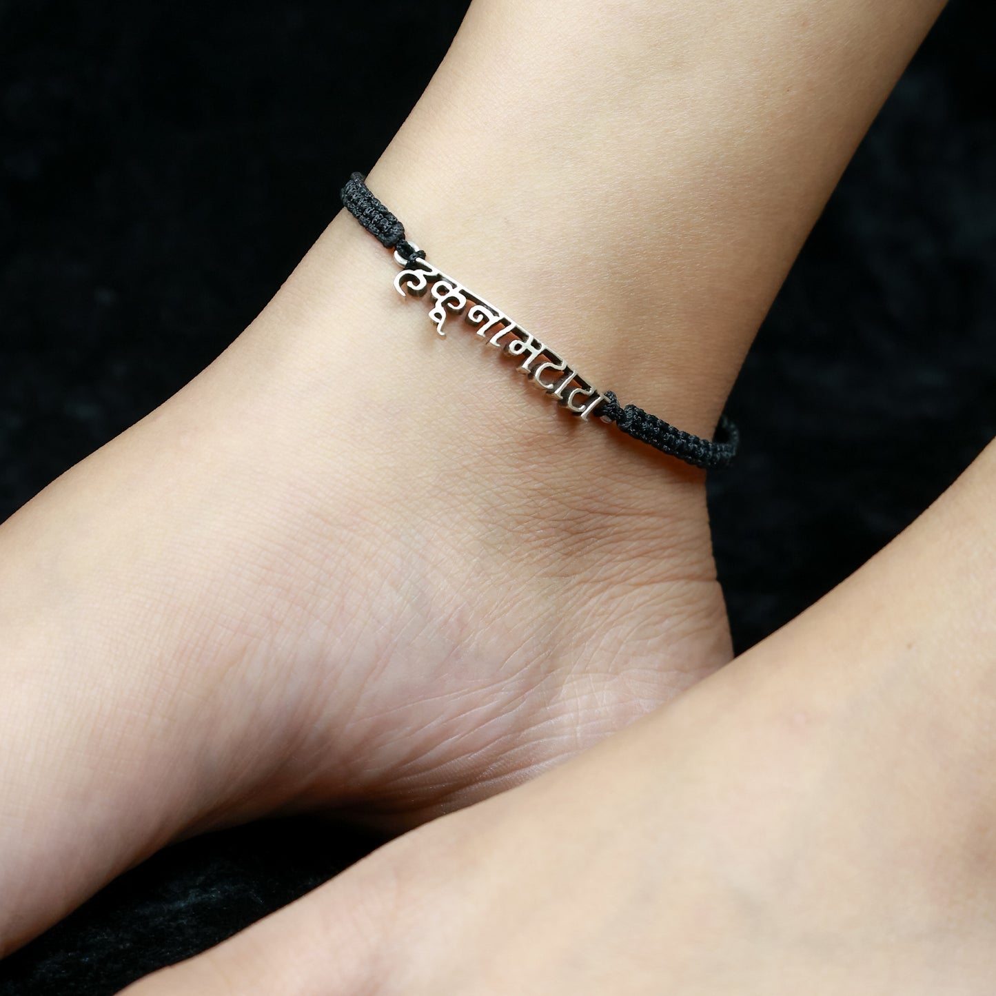 925 Silver Anklet| Nazakat Hakuna Matata Silver Nazarbattu Anklet