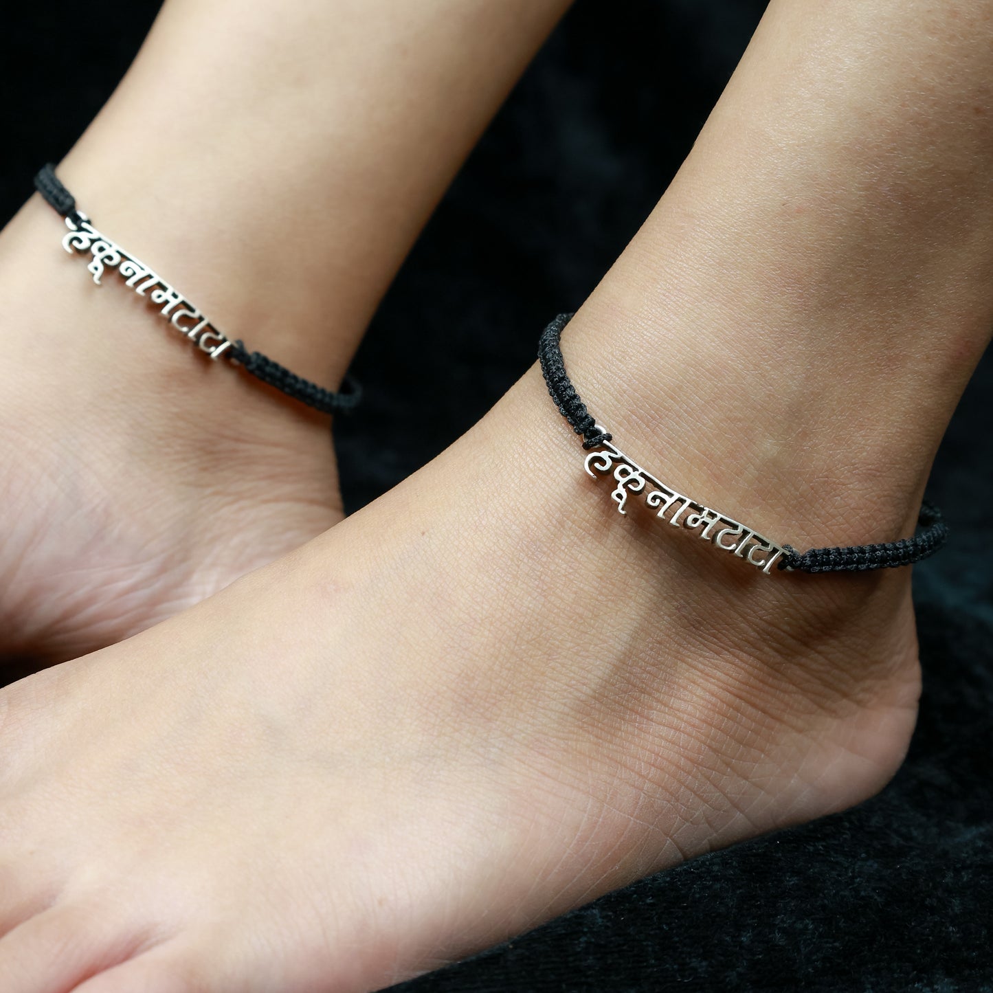 925 Silver Anklet| Nazakat Hakuna Matata Silver Nazarbattu Anklet