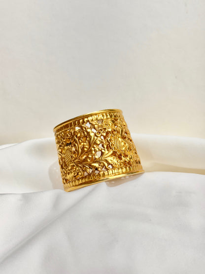 925 Silver Bangle| Gold Polished 925 Sterling Silver Cuff